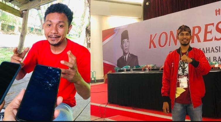 Foto: Ketua DPC GMNI Halsel, Sumitro dan Ketua DPC GPM Halsel, Armain( Dok/Istimewa)