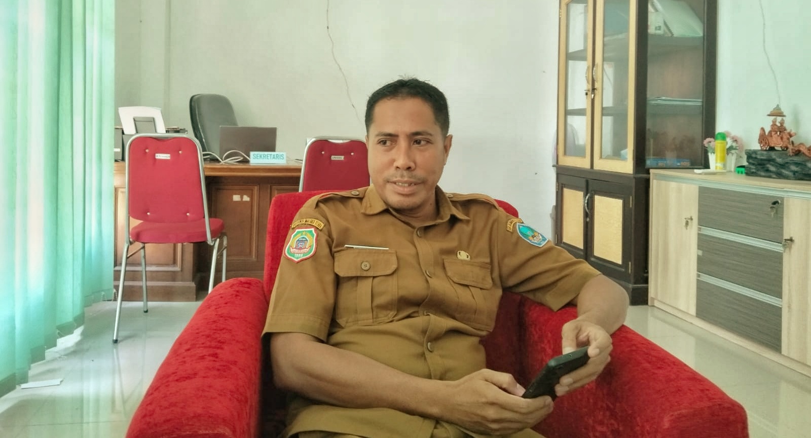 Sekertaris Dinas Pendidikan Halmahera Selatan, M. Agus.Dok: Pandi