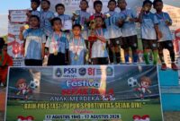 SSB Tomara Am Saat memenangkan Piala kaga Festival Anak Merdeka. Dok : Istimewa